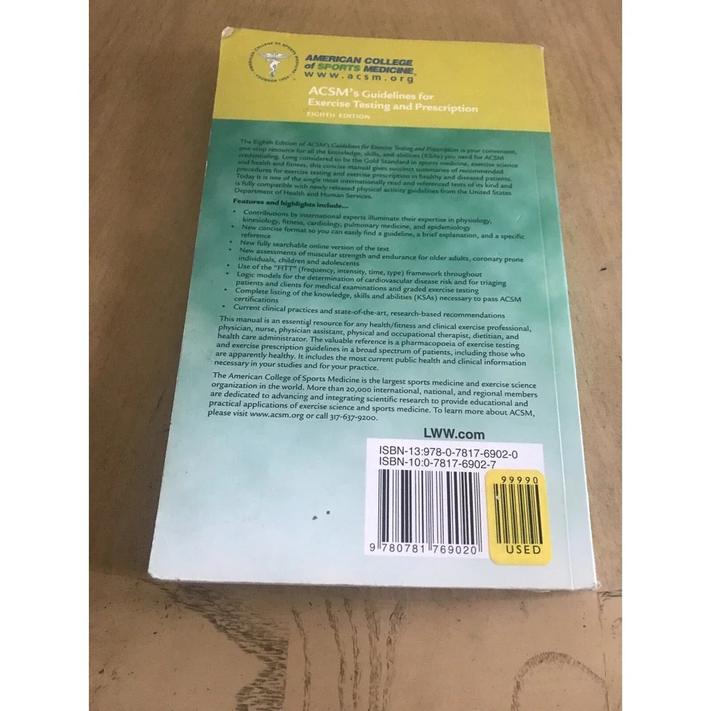 ACSM's Guidelines for Exercise Testing and Prescription Eighth Edition